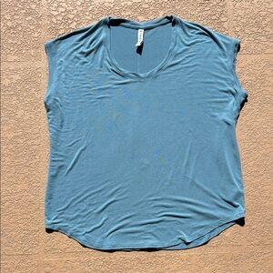 Athleta Teal Short Sleeve Top